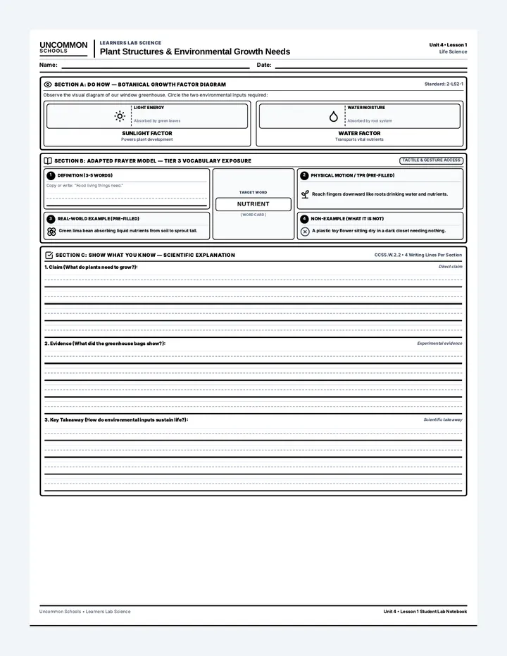 Life Explorers Student Workbook
