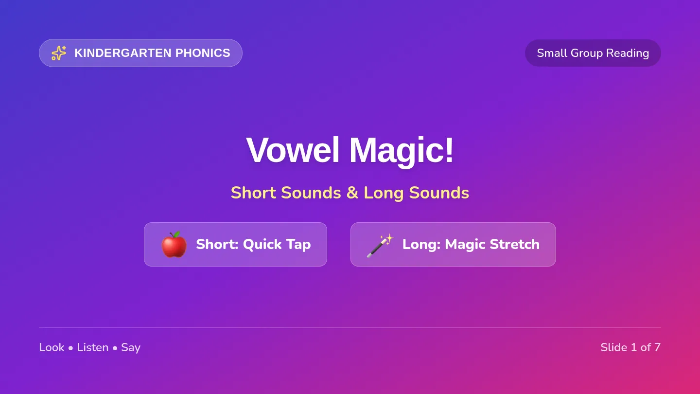 Vowel Magic Slides