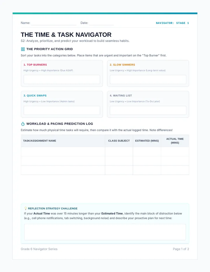 Time and Thought Navigator