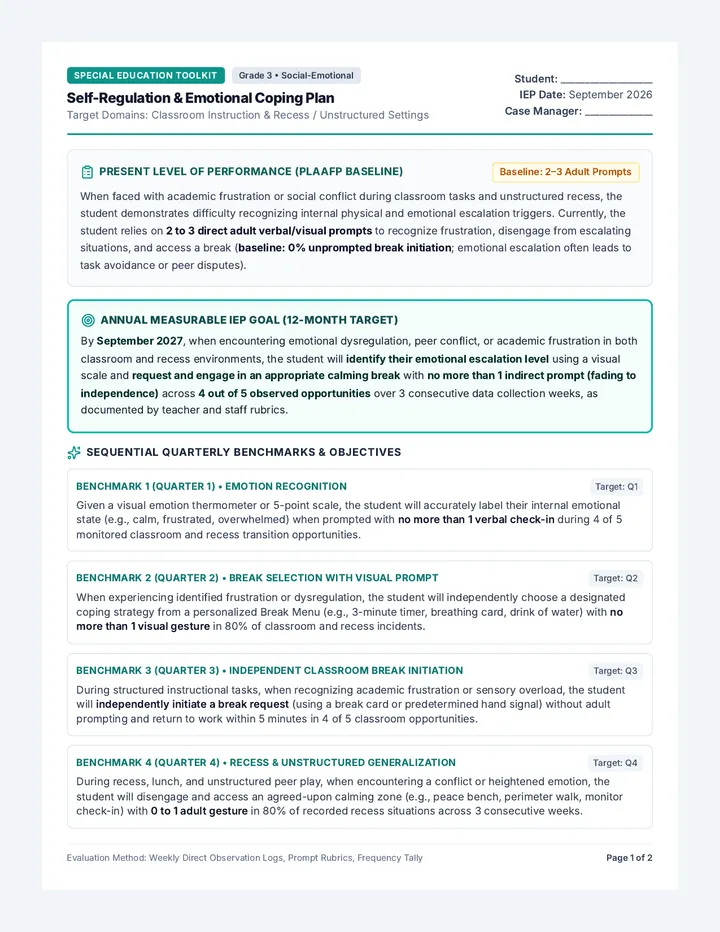 Emotion Navigator IEP Guide