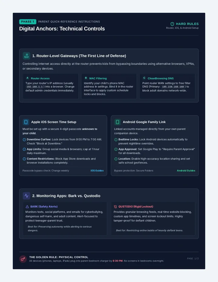 Digital Anchors Cheat Sheet page 1
