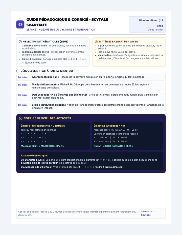 Scytale Guide Corrigé