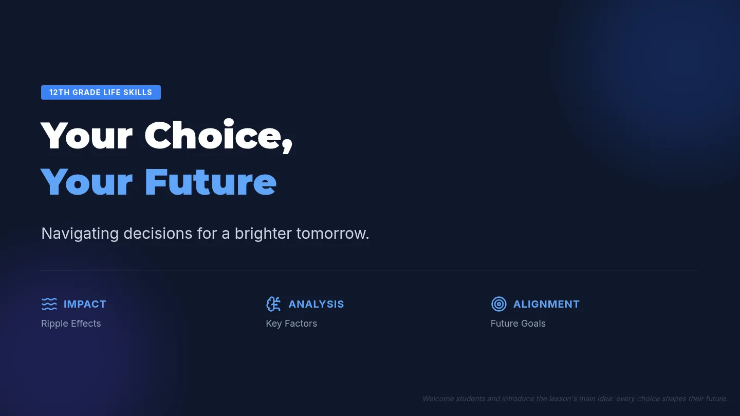 Your Choice Your Future Slides