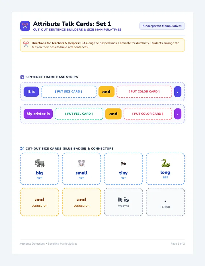Attribute Talk Cards