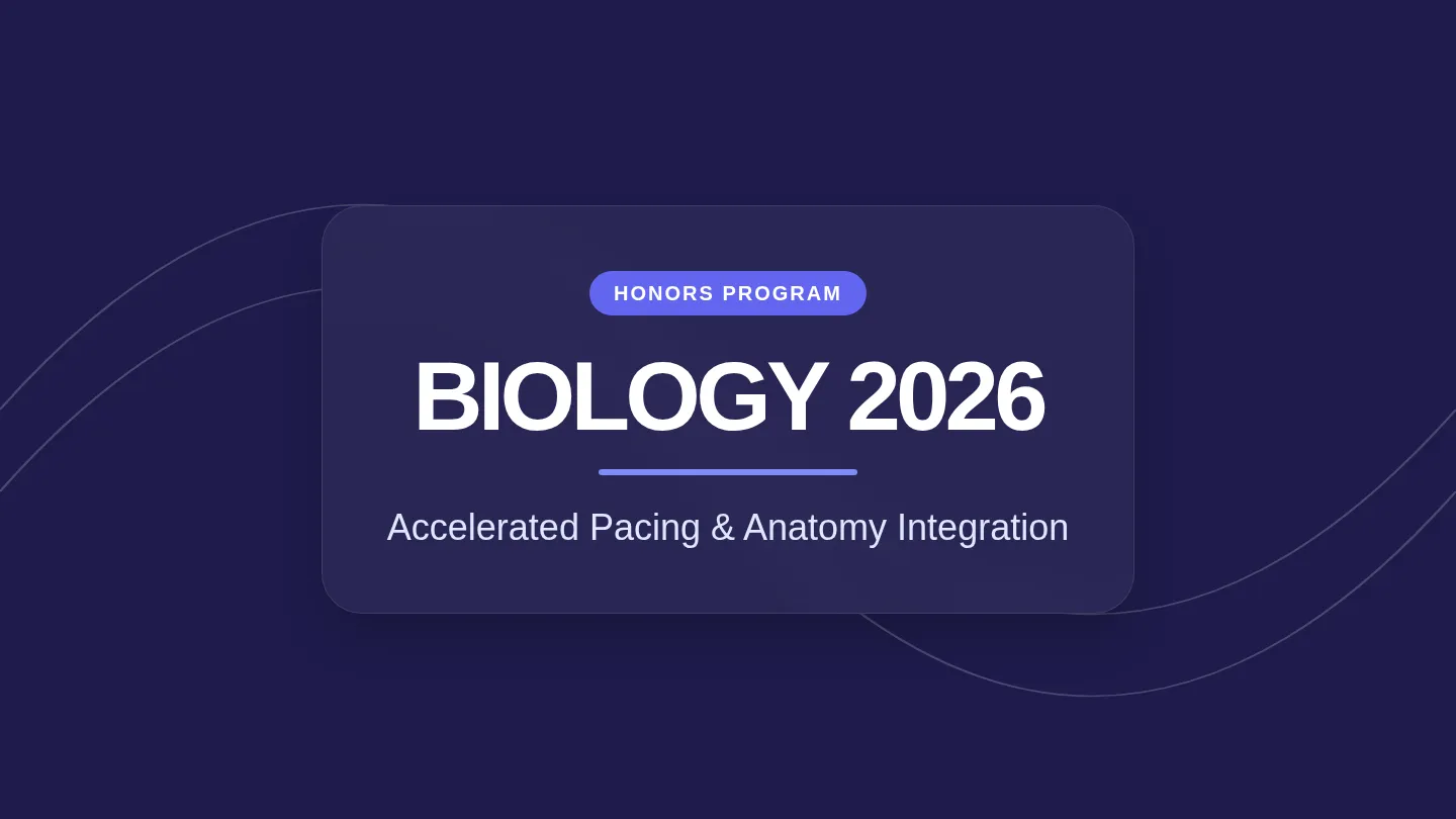 Honors Biology Pacing Slides