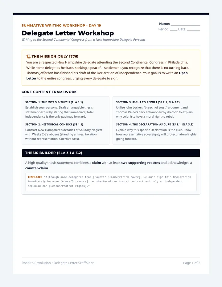 Delegate Letter Scaffolder