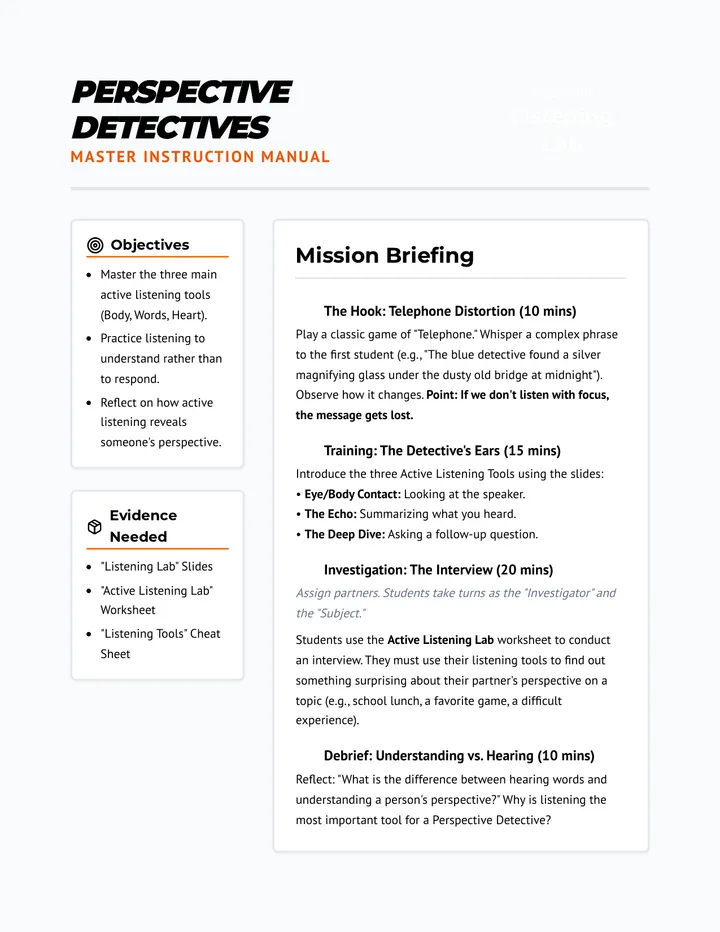 Listening Lab Teacher Guide