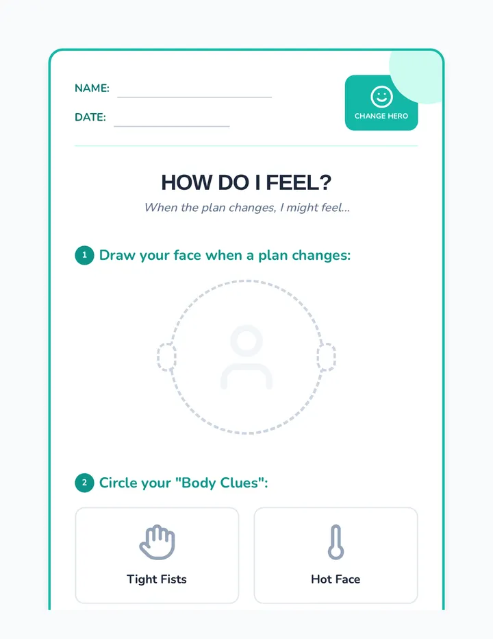 Feeling Faces Worksheet