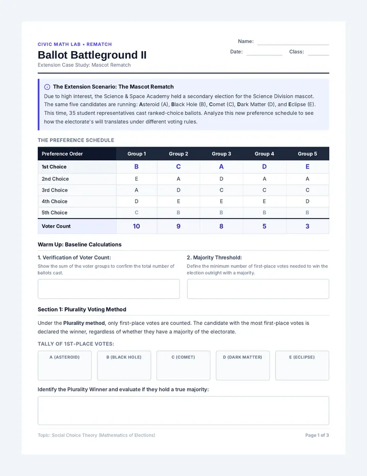 Ballot Battleground Extension Worksheet
