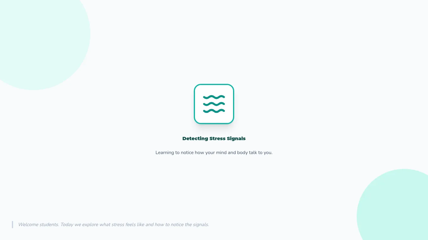 Detecting Stress Visuals Slides