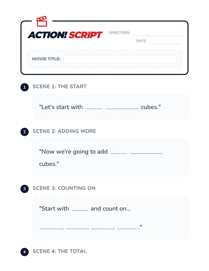 Math Directors Script Template