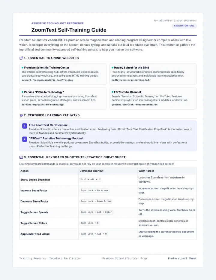 ZoomText Training Guide