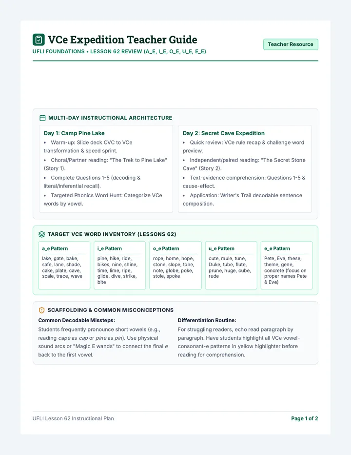 VCe Expedition Teacher Guide