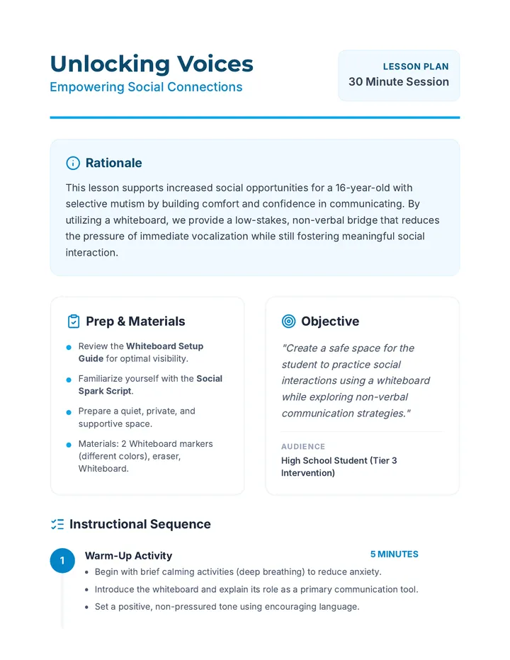 Unlocking Voices Lesson Plan Teacher Guide
