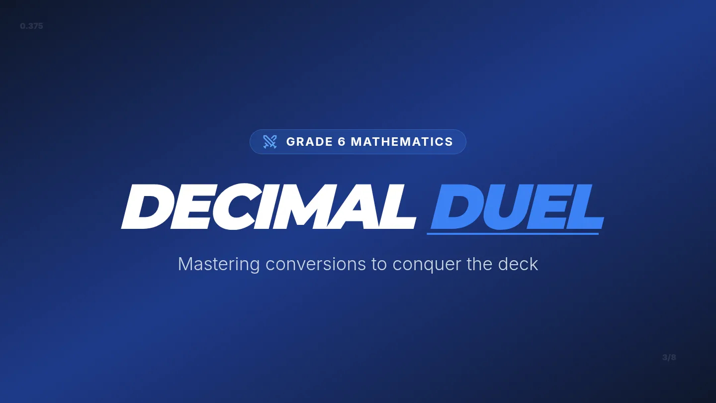 Decimal Duel Slides