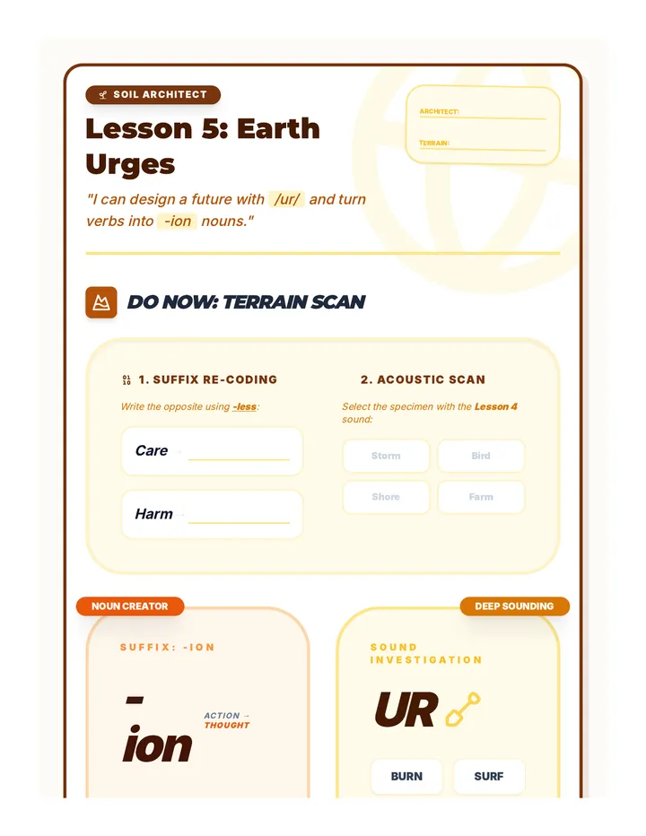 Earth Urges Handout 5