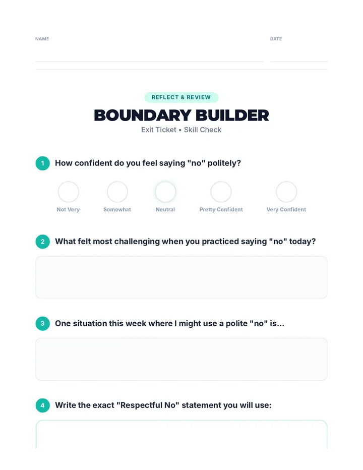 Boundary Builder Exit Ticket