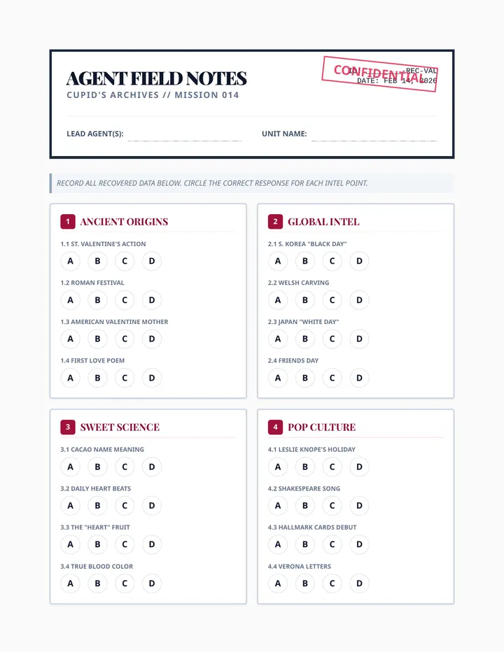 Agent Field Notes Worksheet
