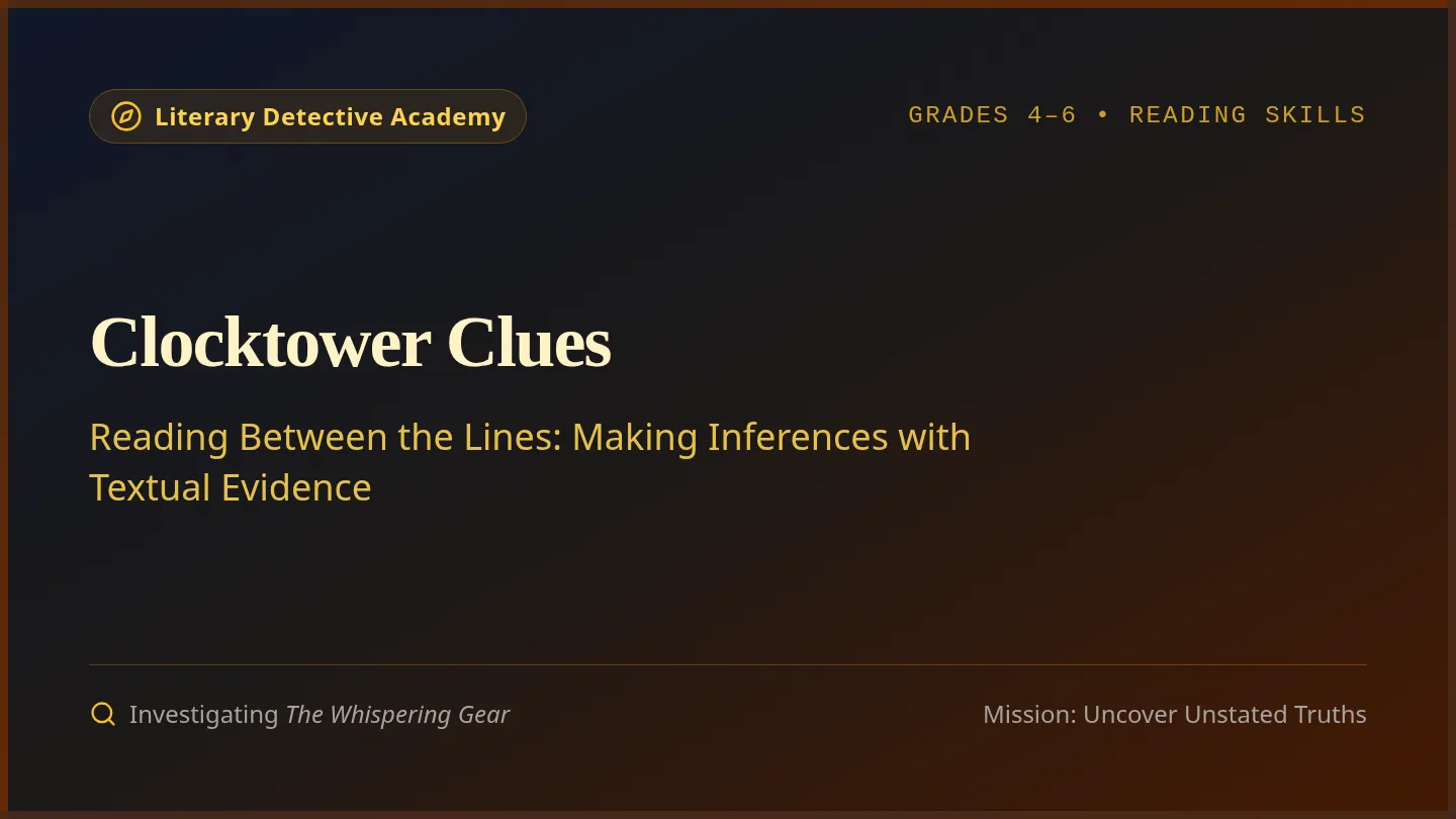 Clocktower Clues Slides