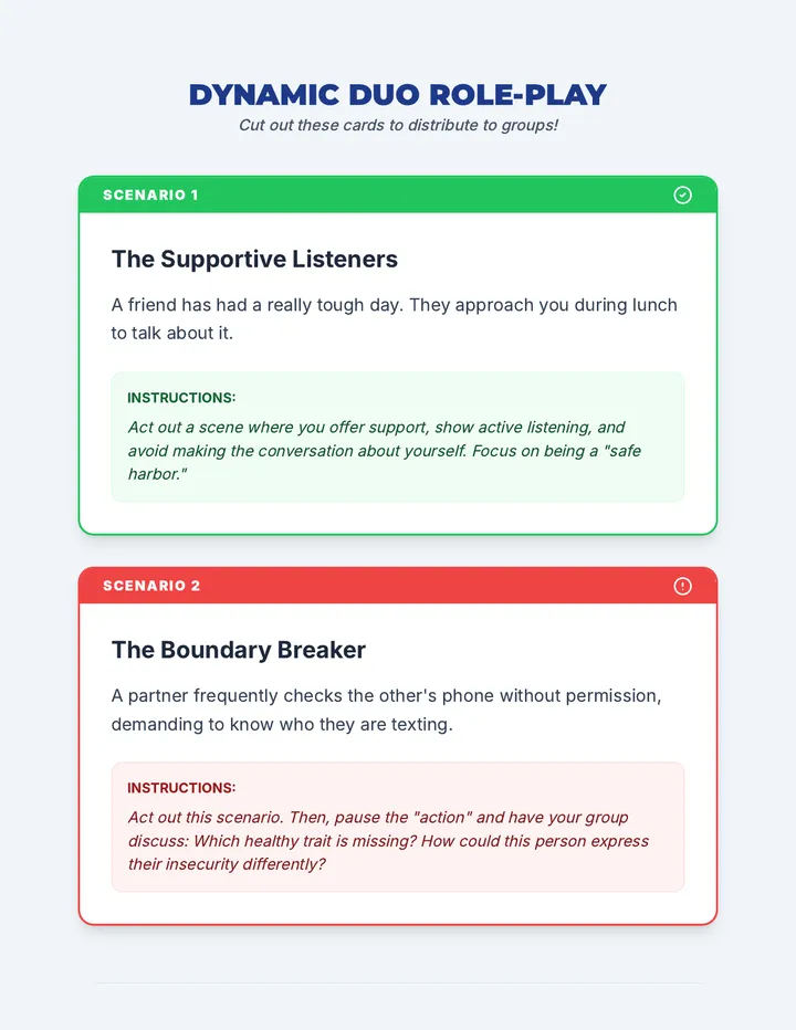 Dynamic Duo Role Play Cards