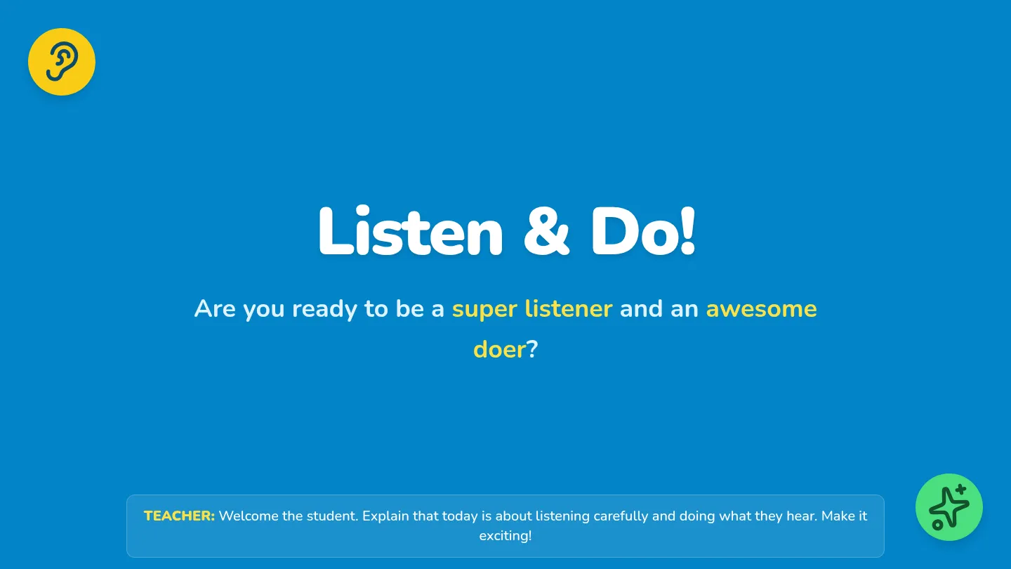 Listen and Do Slide Deck