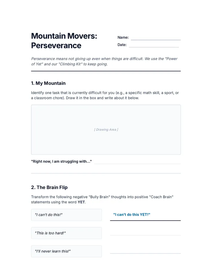 Mountain Movers Handout Document Style