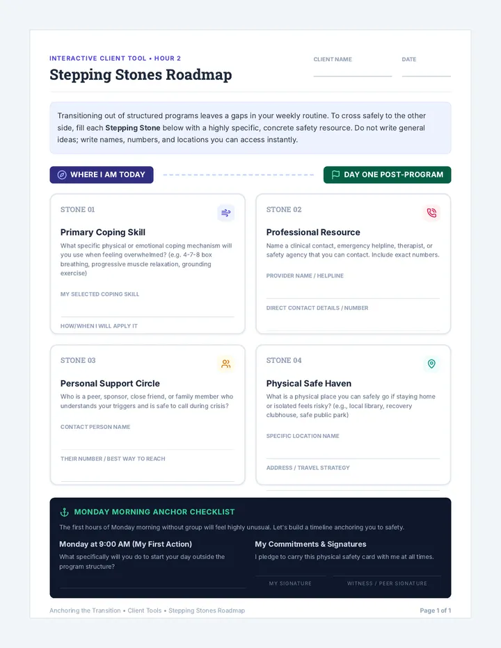 Stepping Stones Roadmap