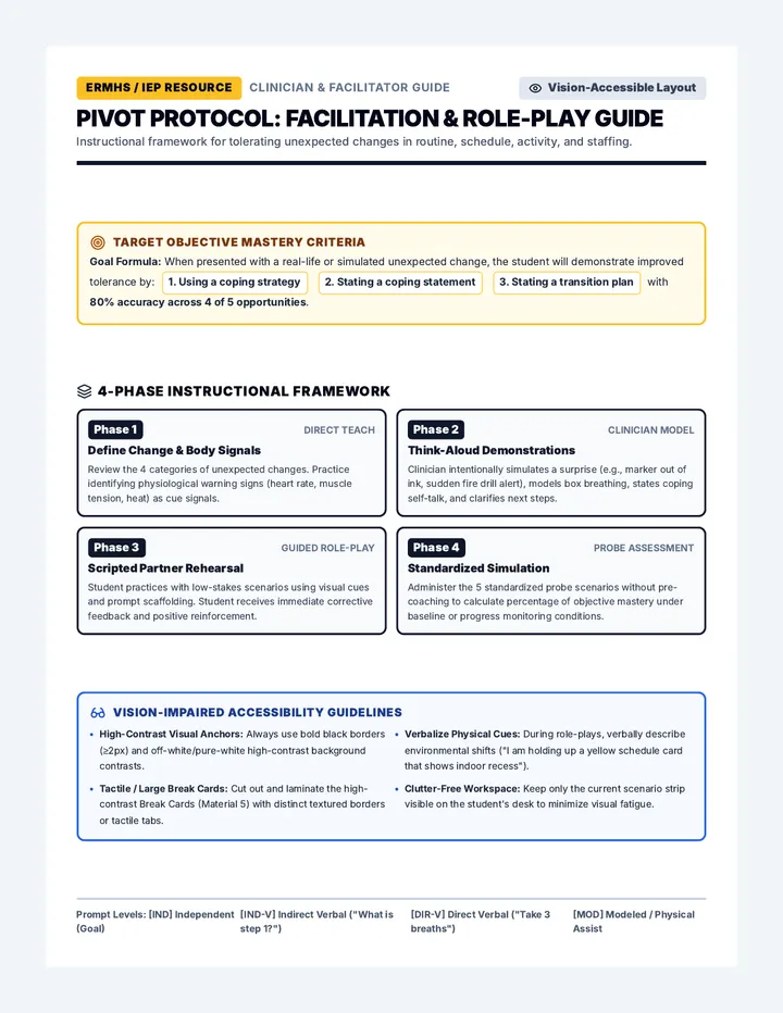 Pivot Protocol Teacher Guide