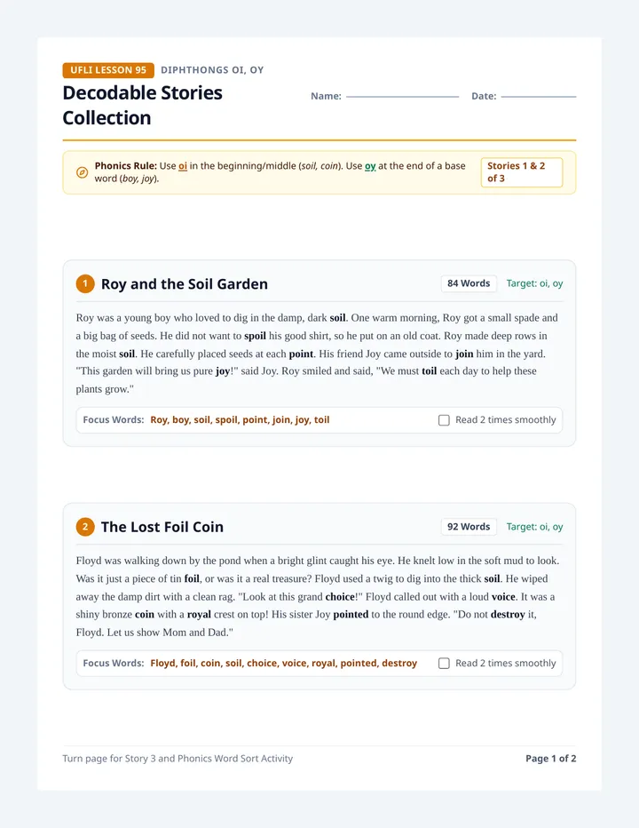 Voyage Stories Decodables