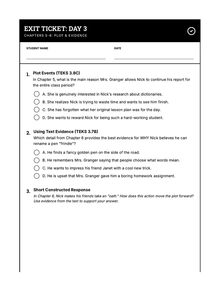 Day 3 Exit Ticket