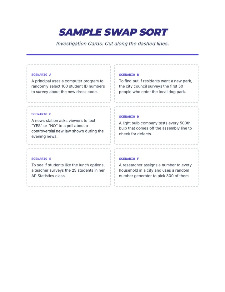 Sample Swap Sort