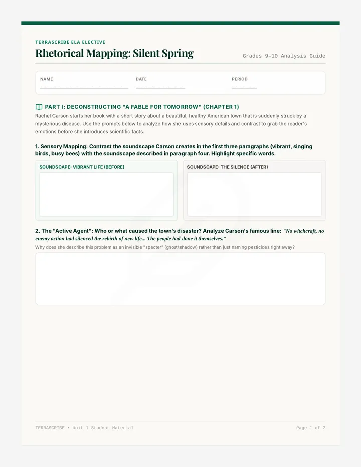 Silent Spring Analysis Guide