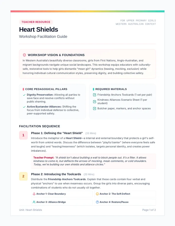 Heart Shields Workshop Guide