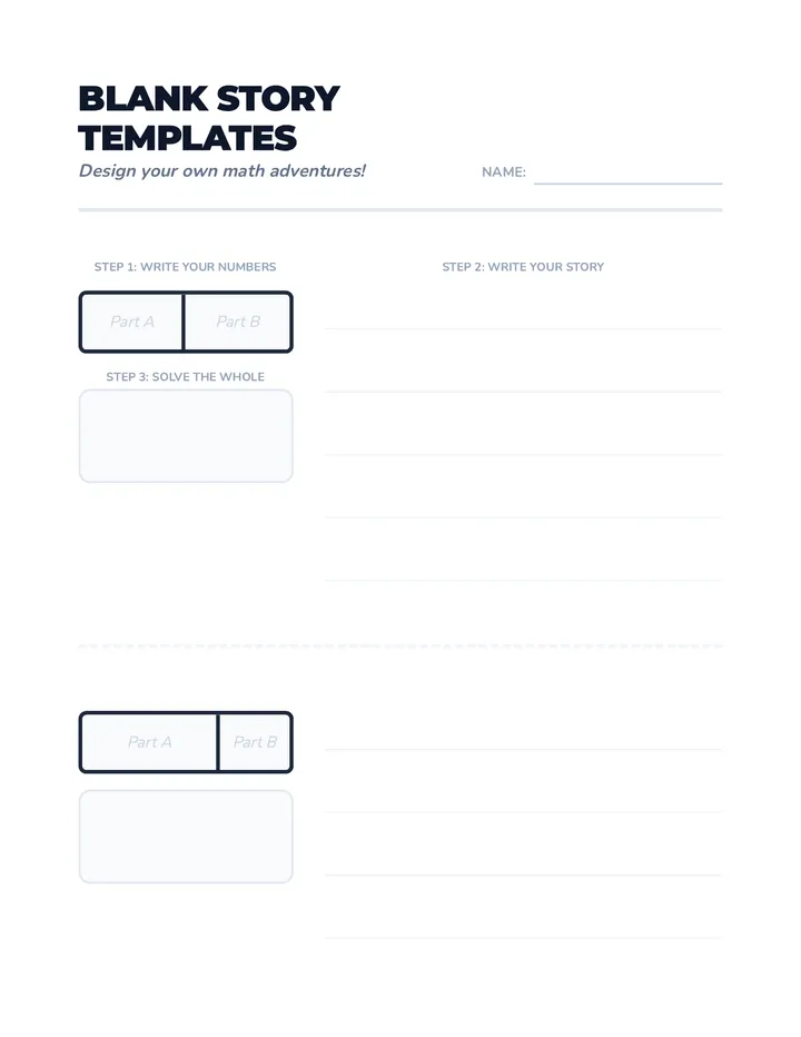Blank Story Templates