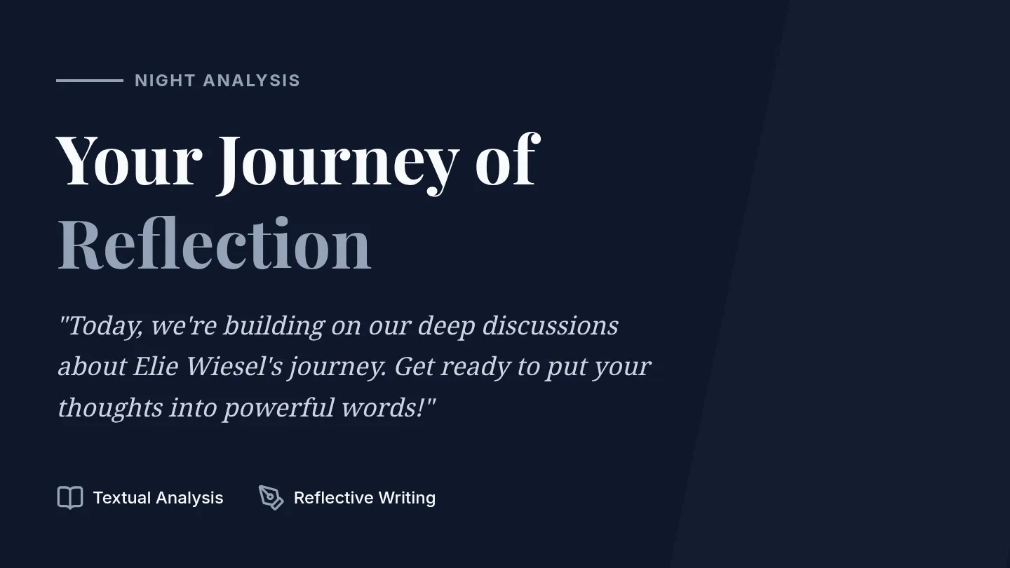 Wiesel Reflection Slide Deck
