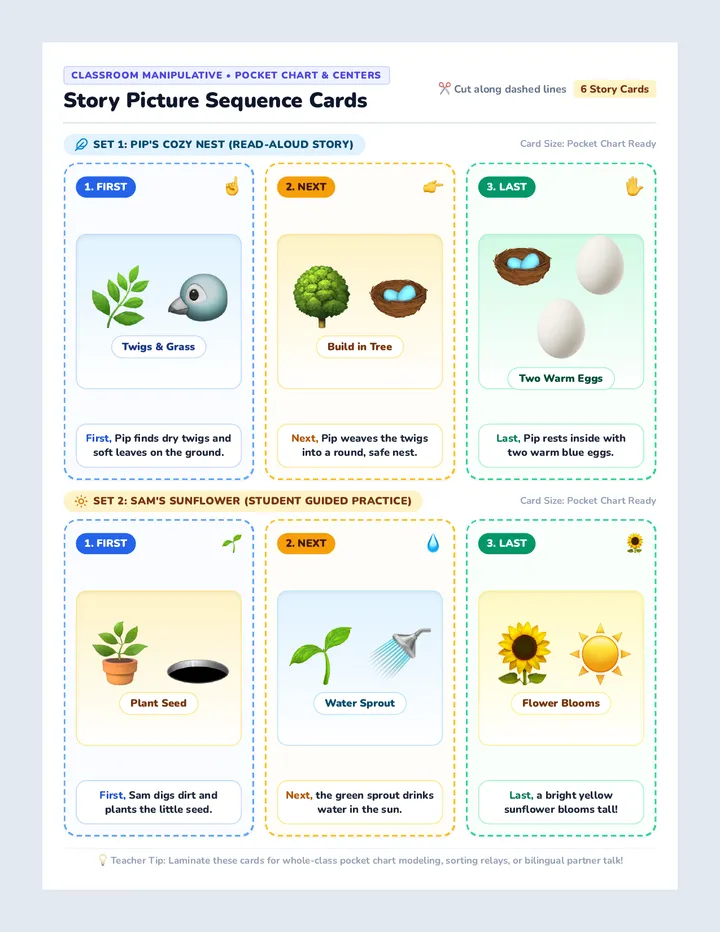 Story Sequence Cards Handout
