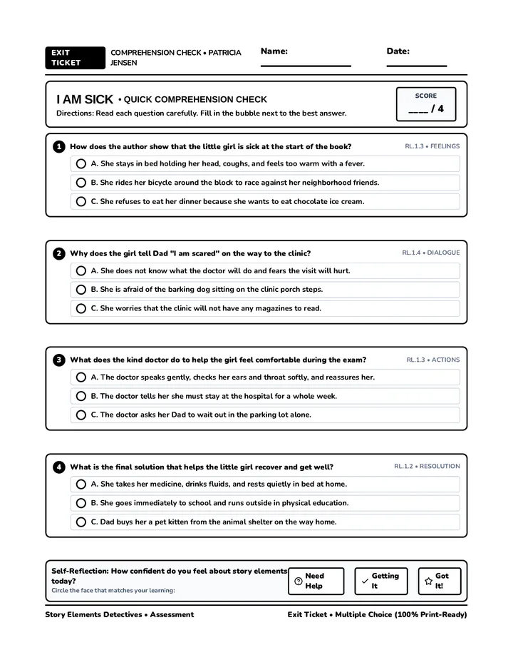 Doctor Visit Exit Ticket