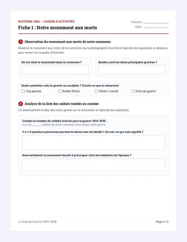 Tranchees Cahier d Activites