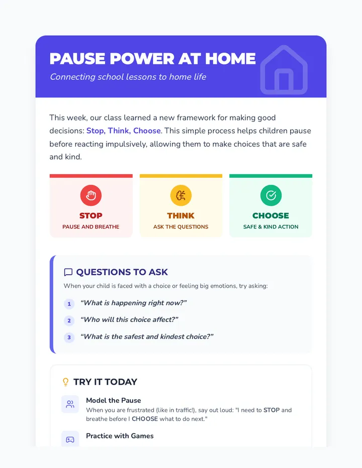 Parent Connection Flyer