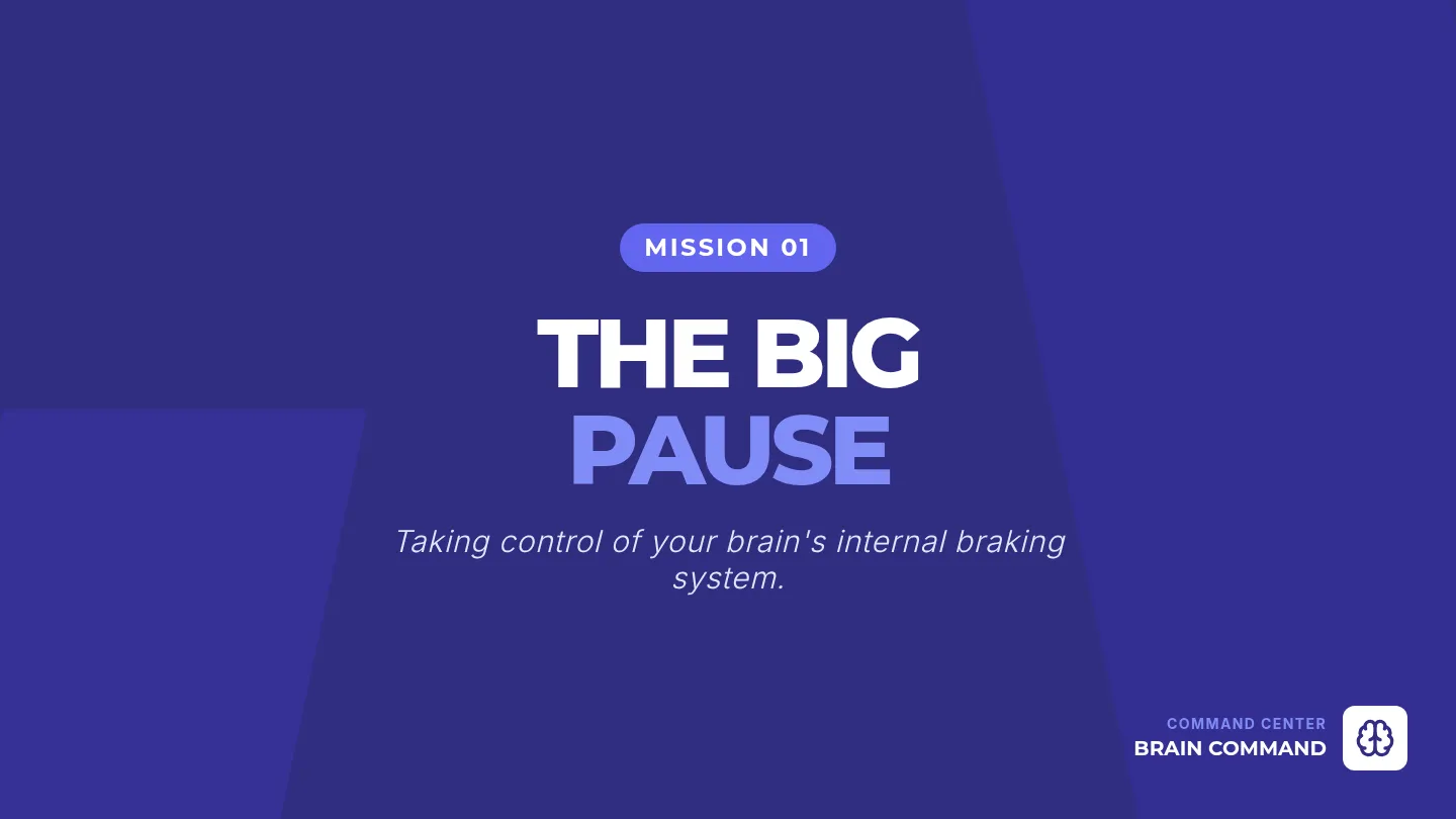 The Big Pause Mission Slides