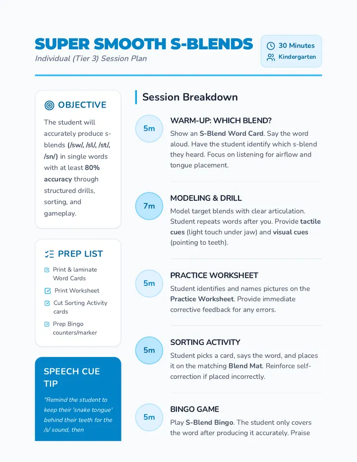 S-Blends Facilitation Guide