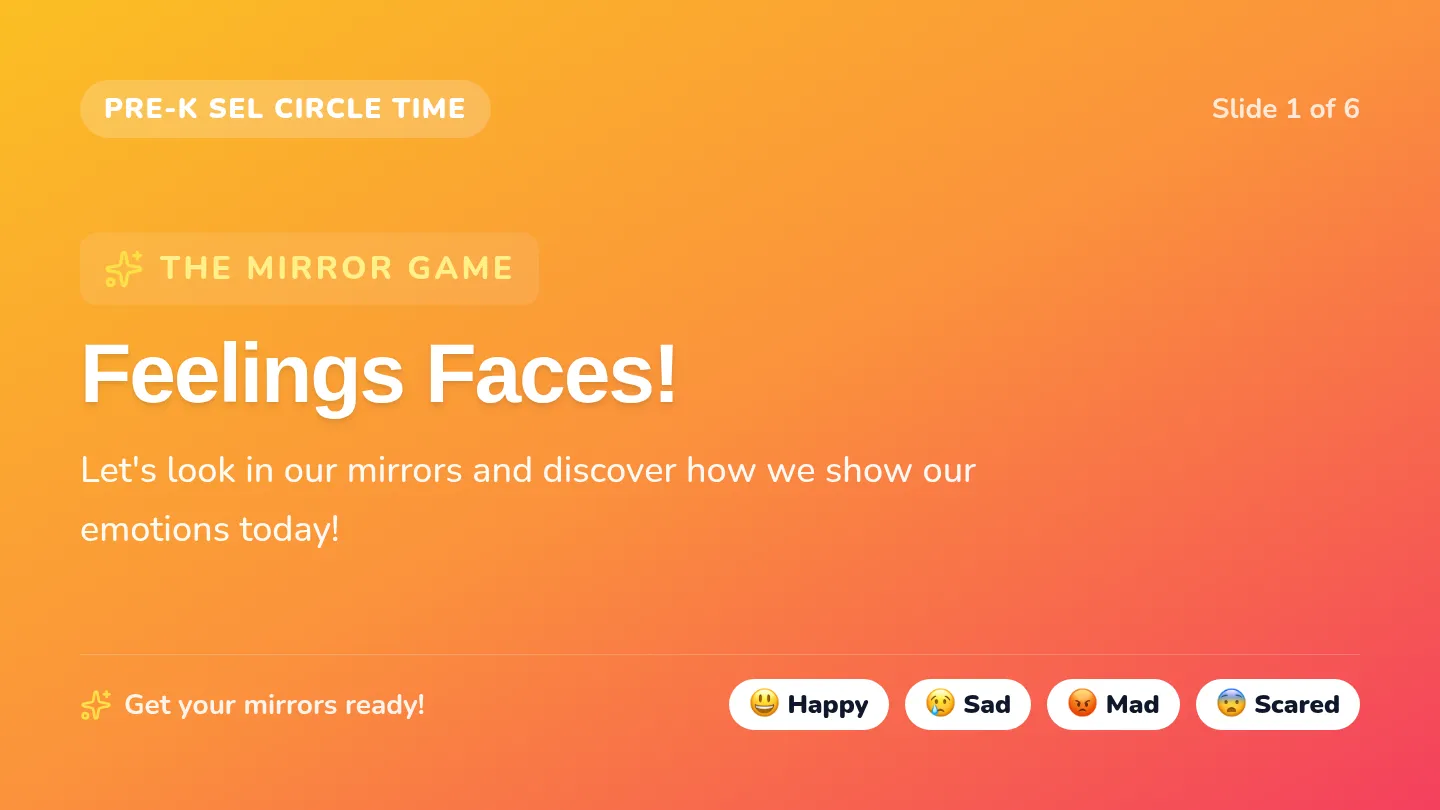 Feelings Faces Slides