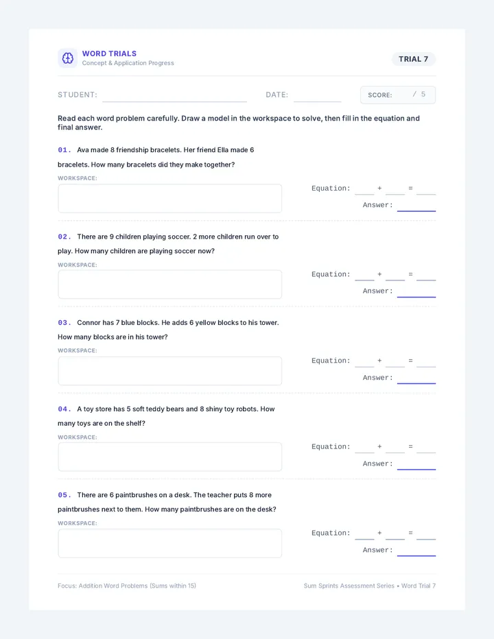 Word Problem Trial Seven