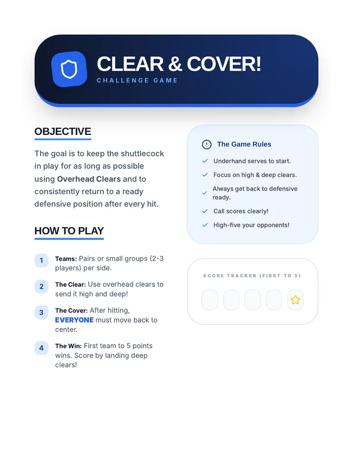 Clear and Cover Challenge Game