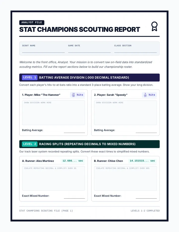 Stat Champions Tracker