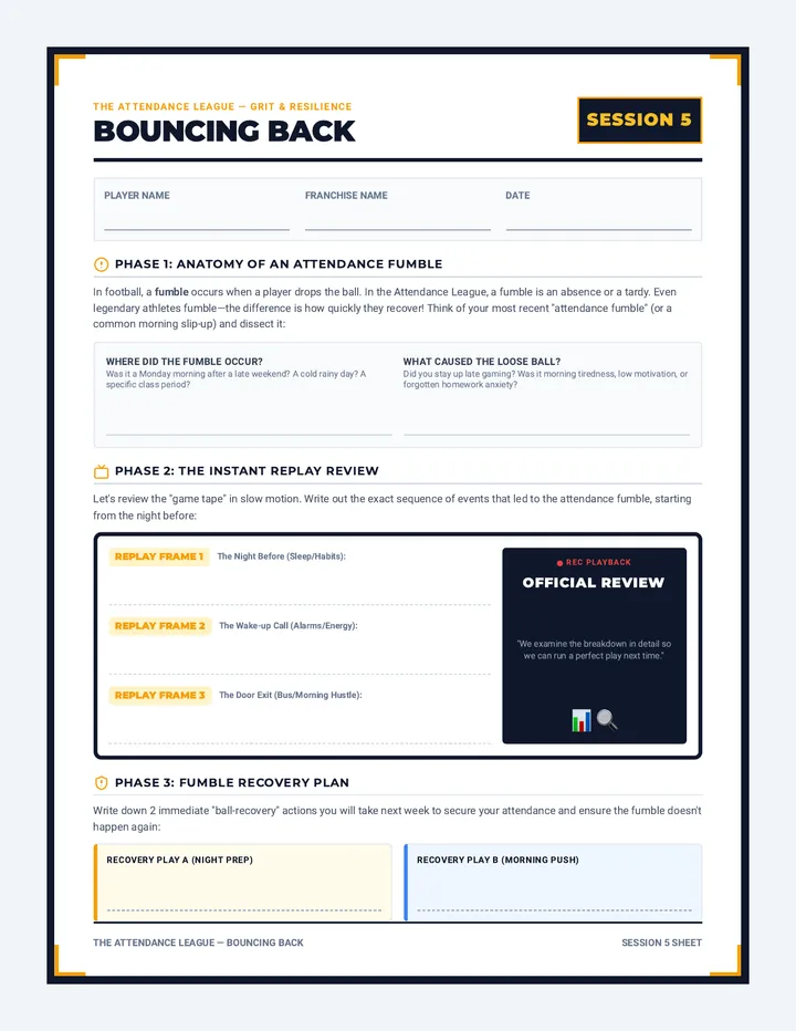 Bouncing Back Sheet