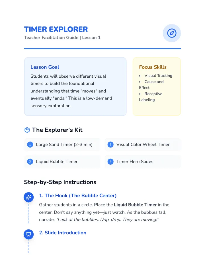 Timer Explorer Teacher Guide