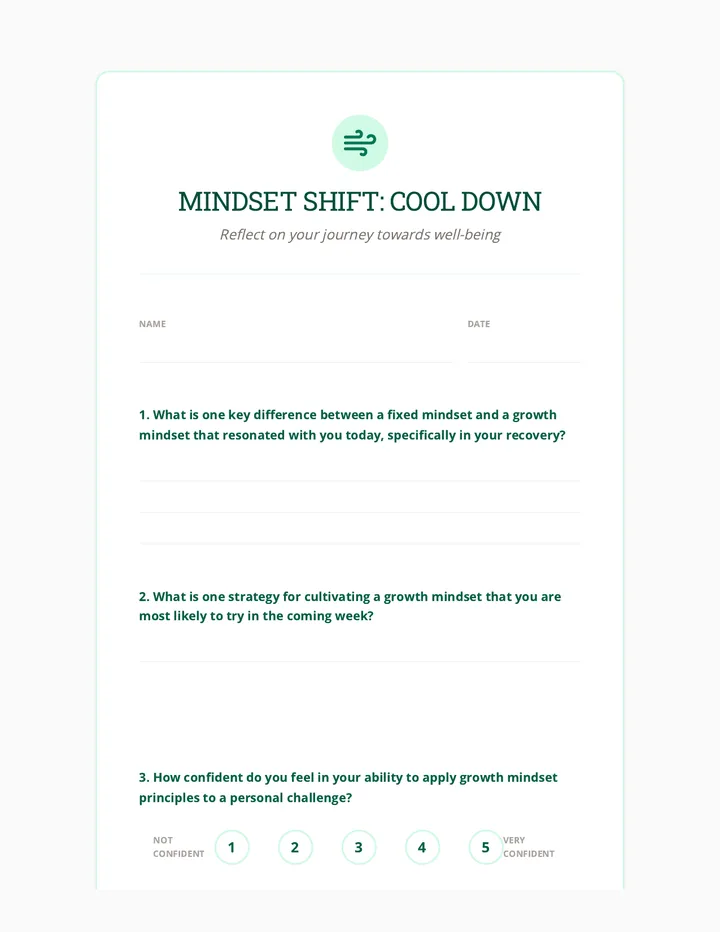Mindset Shift Cool Down