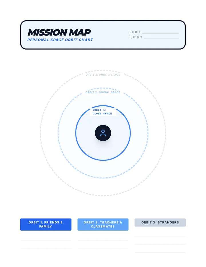 Space Bubble Mission Map