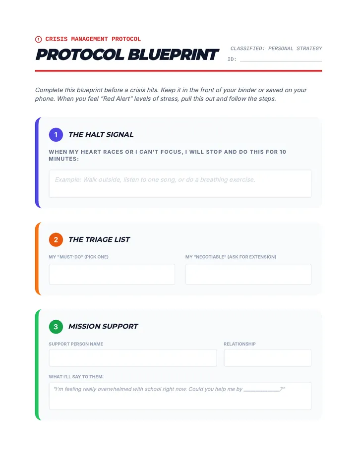 Protocol Blueprint Worksheet